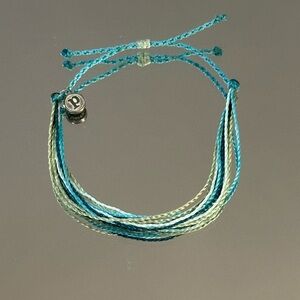Pura Vida. Teal & Seafoam Multi-Strand Friendship Bracelet